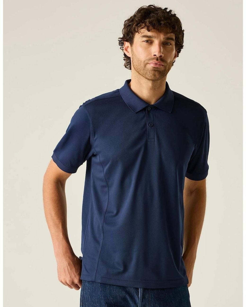 Regatta Blue Professional Adult Pique Polo Shirt