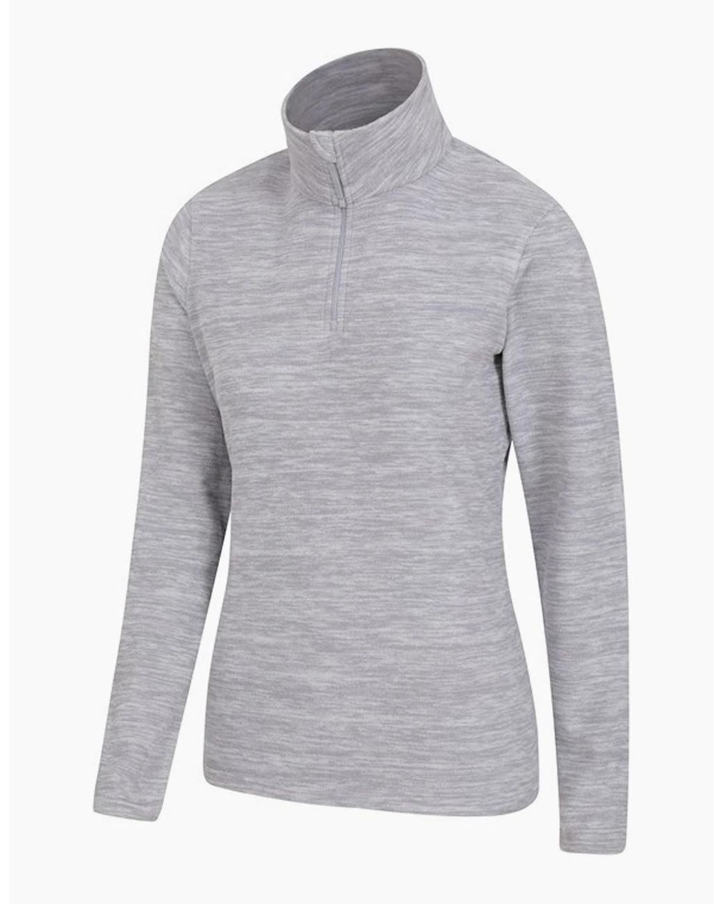 Mountain Warehouse Gray Ladies Snowdon Melange Fleece Top
