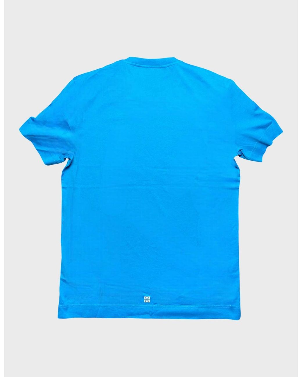 Givenchy Blue 4G Emblem Slim Fit T Shirt Mineral for men