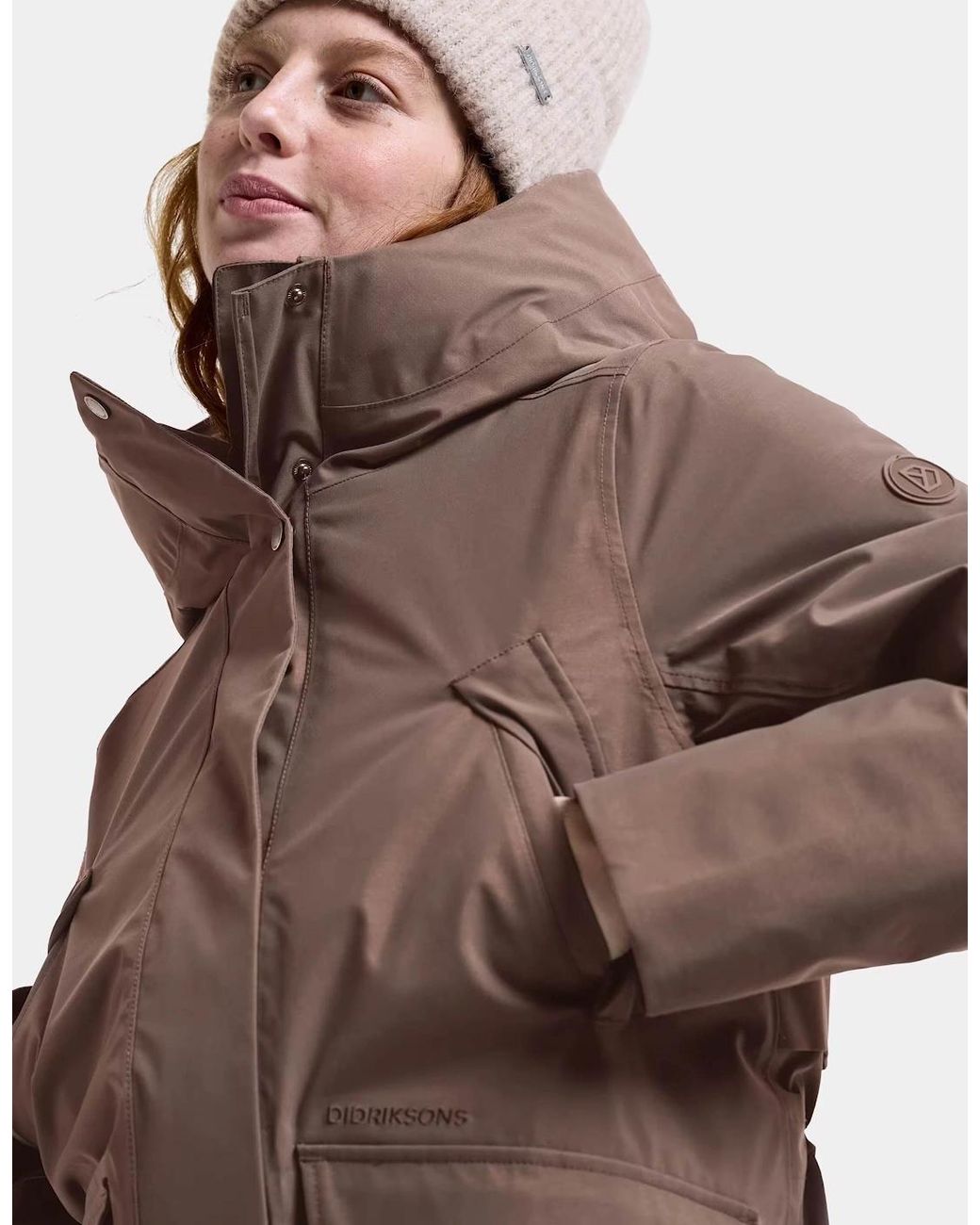 Didriksons Brown Melody Long Parka 2