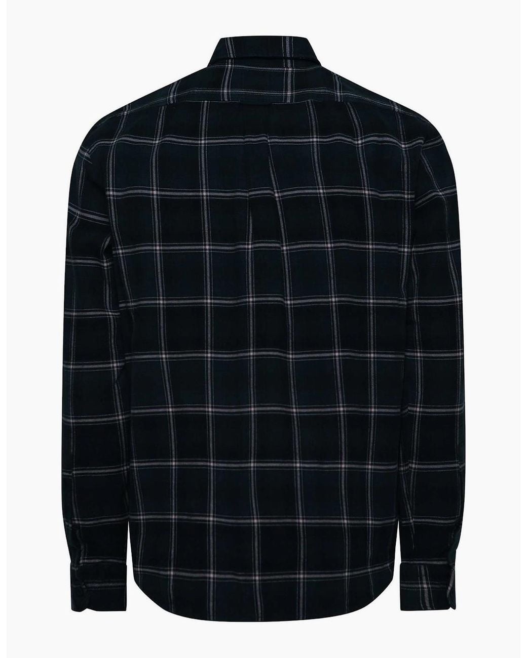Boss Blue Collared Neck Button Down Long Sleeve Shirt for men