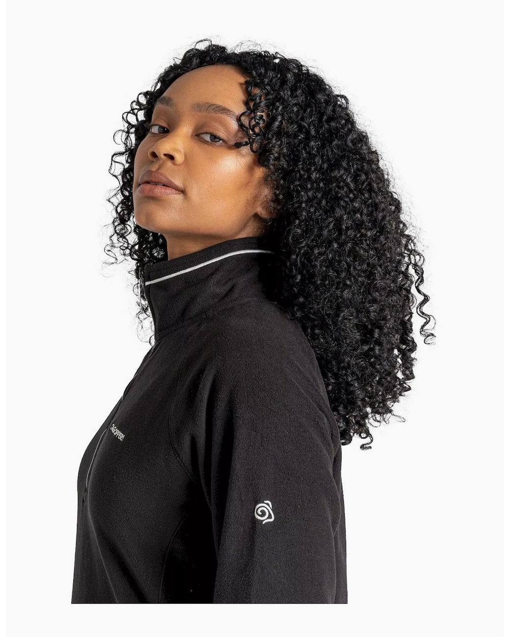Craghoppers Black Ladies Miska Vi Half Zip Fleece
