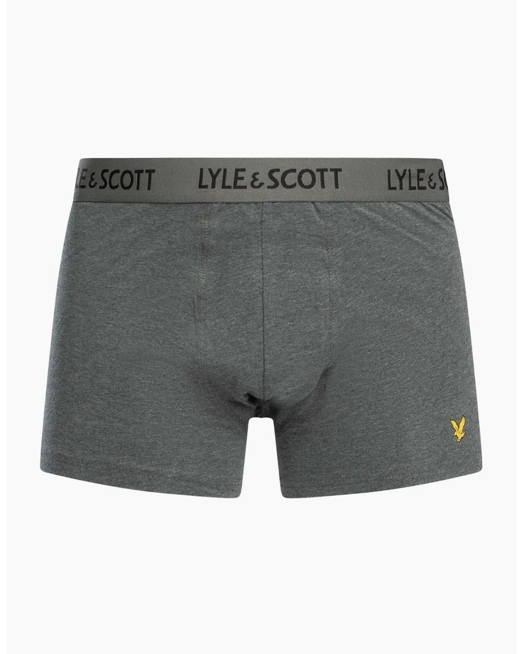 Lyle & Scott Gray 3-Pack Barclay Boxer Briefs, Combination for men
