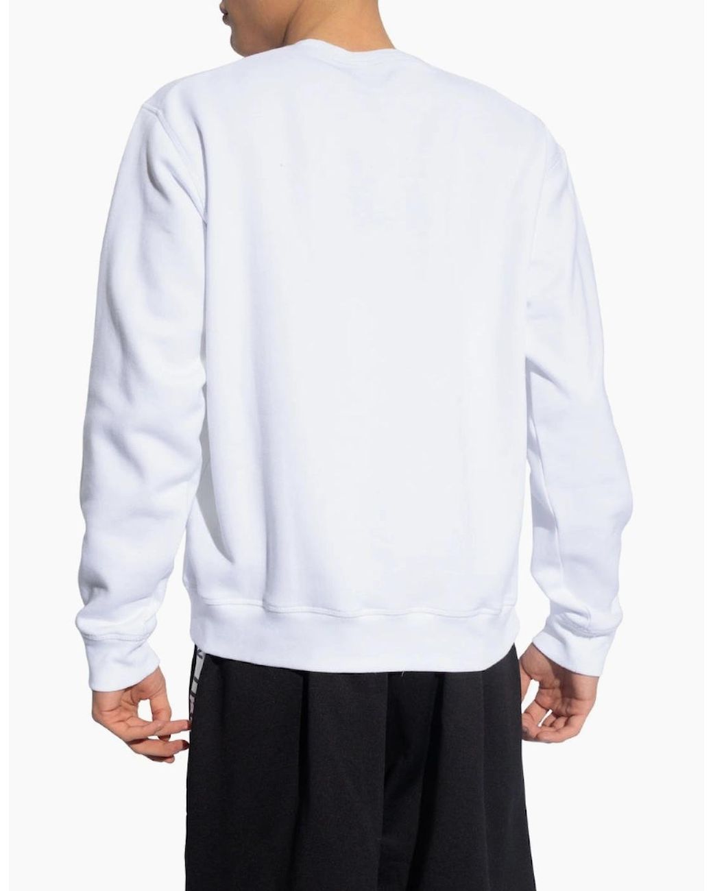 DSquared² White Sweatshirt Large Icon Cool Logo for men