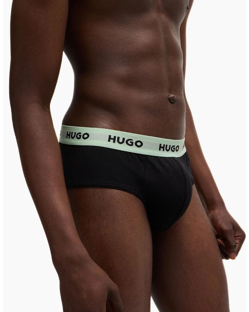 Boss Blue 3-Pack Classic Logo Briefs, W/ /Mint for men