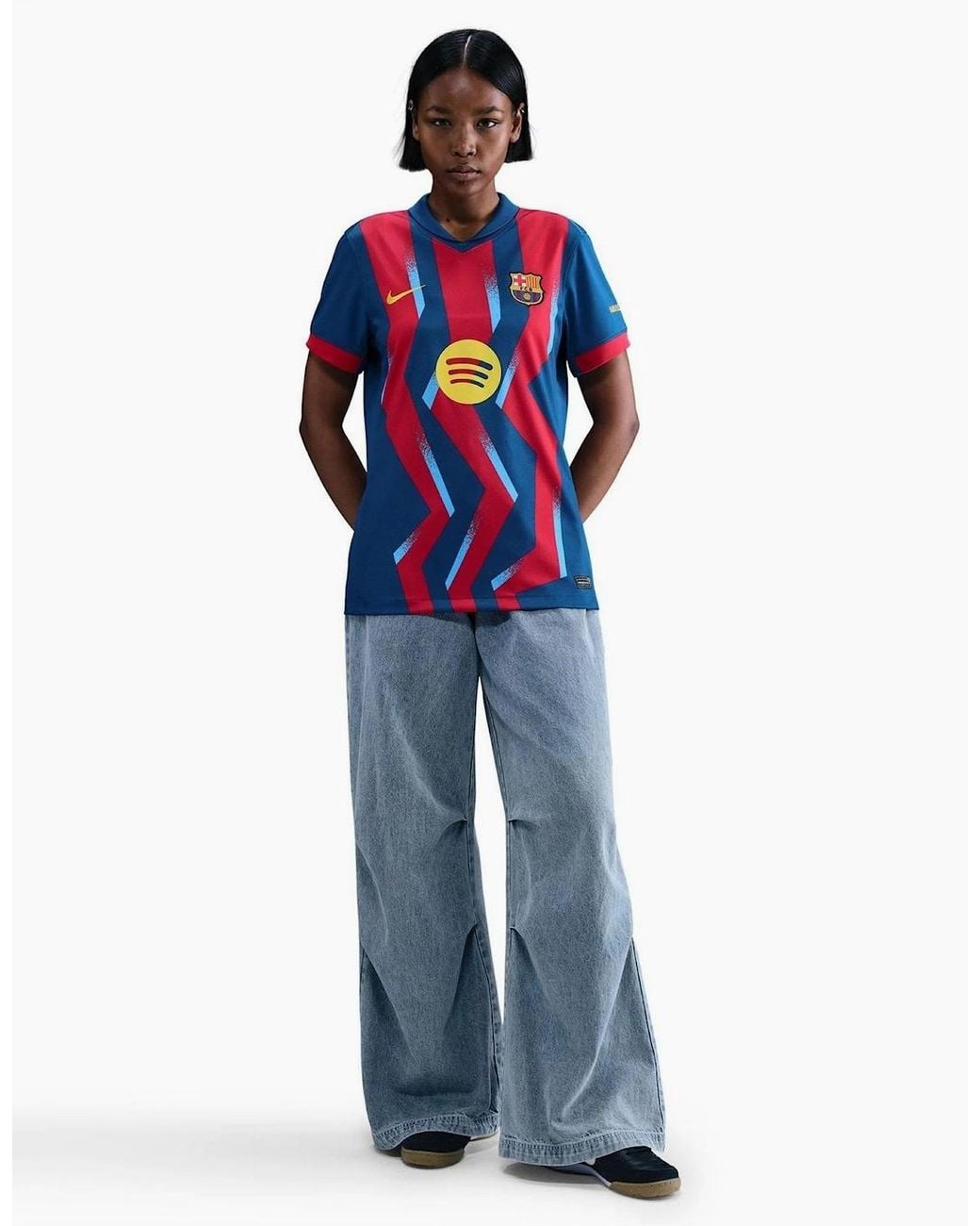 Nike Blue Fcb W Nk Df Jersey