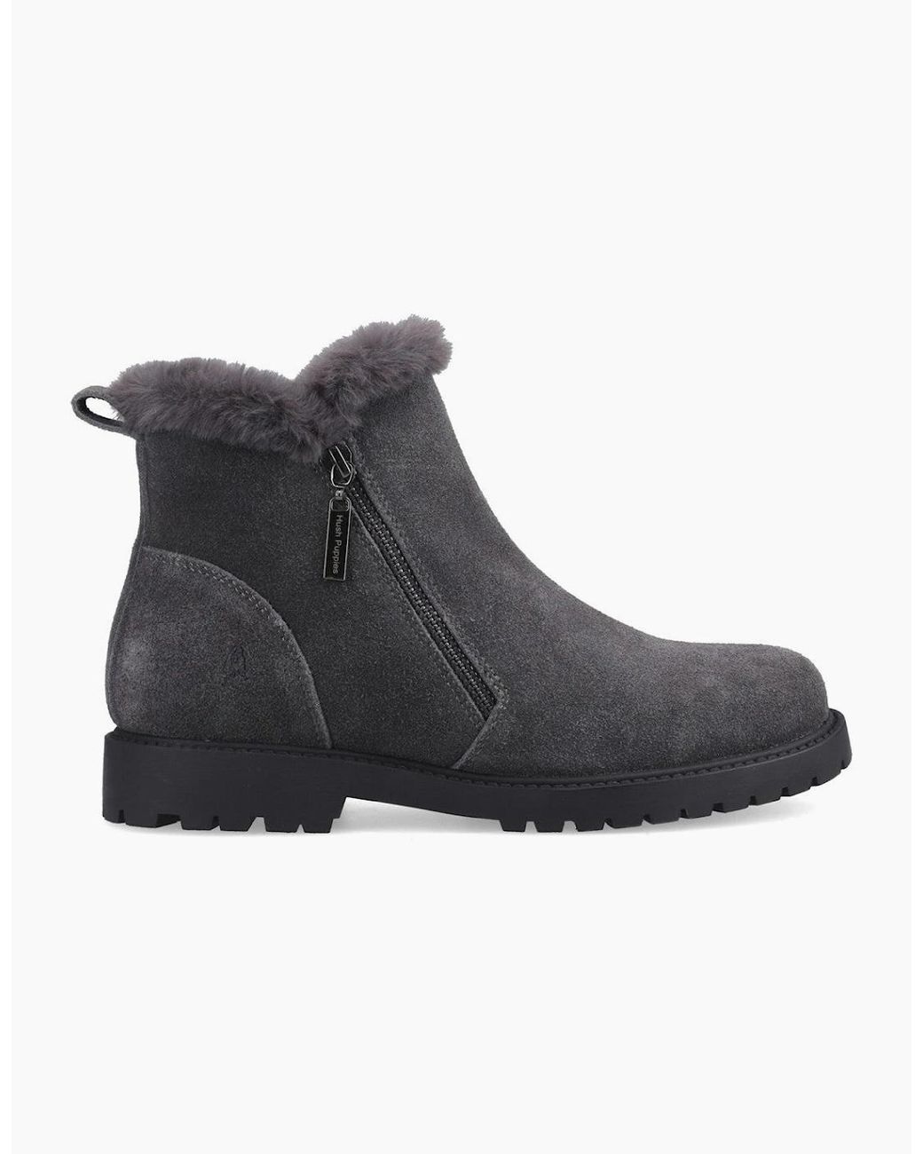 Hush Puppies Black Hollis Zip Boot Ankle Boots