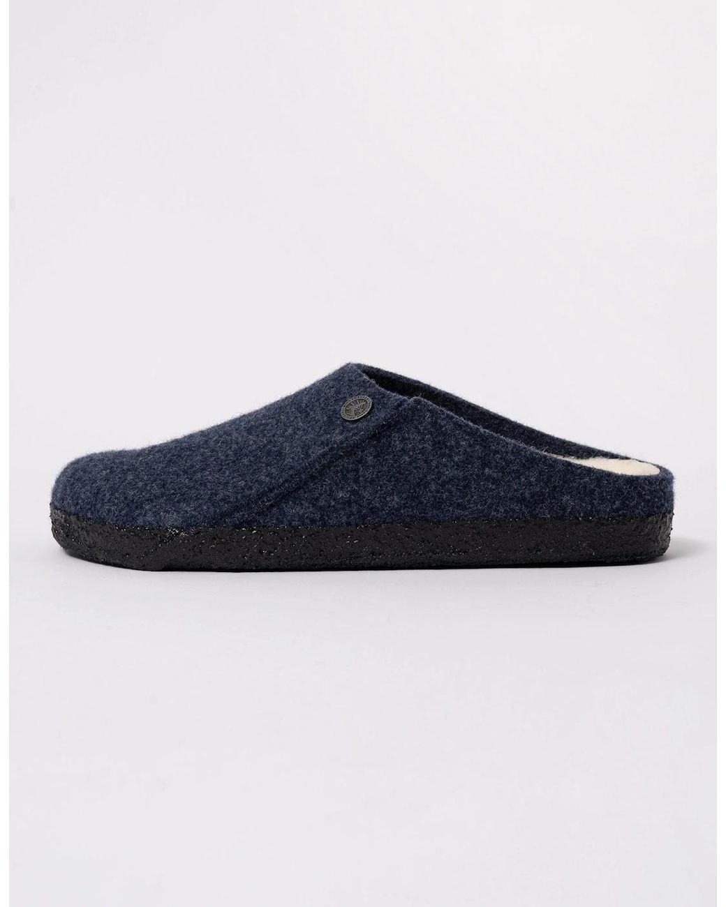 Birkenstock Clogs Blue Anatomically Shaped Cork-Latex Footbed (Shearling Footbed) Upper: Wool Felt Footbed Lining: Shearling Sole: Latex Details: C