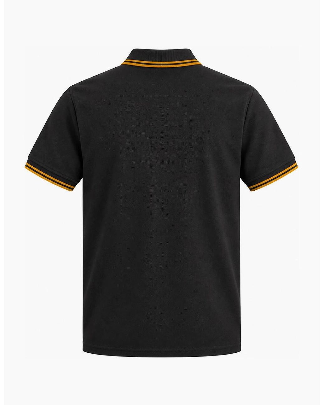 Fred Perry Black Twin Tipped Polo Shirt Anchor/Golden for men