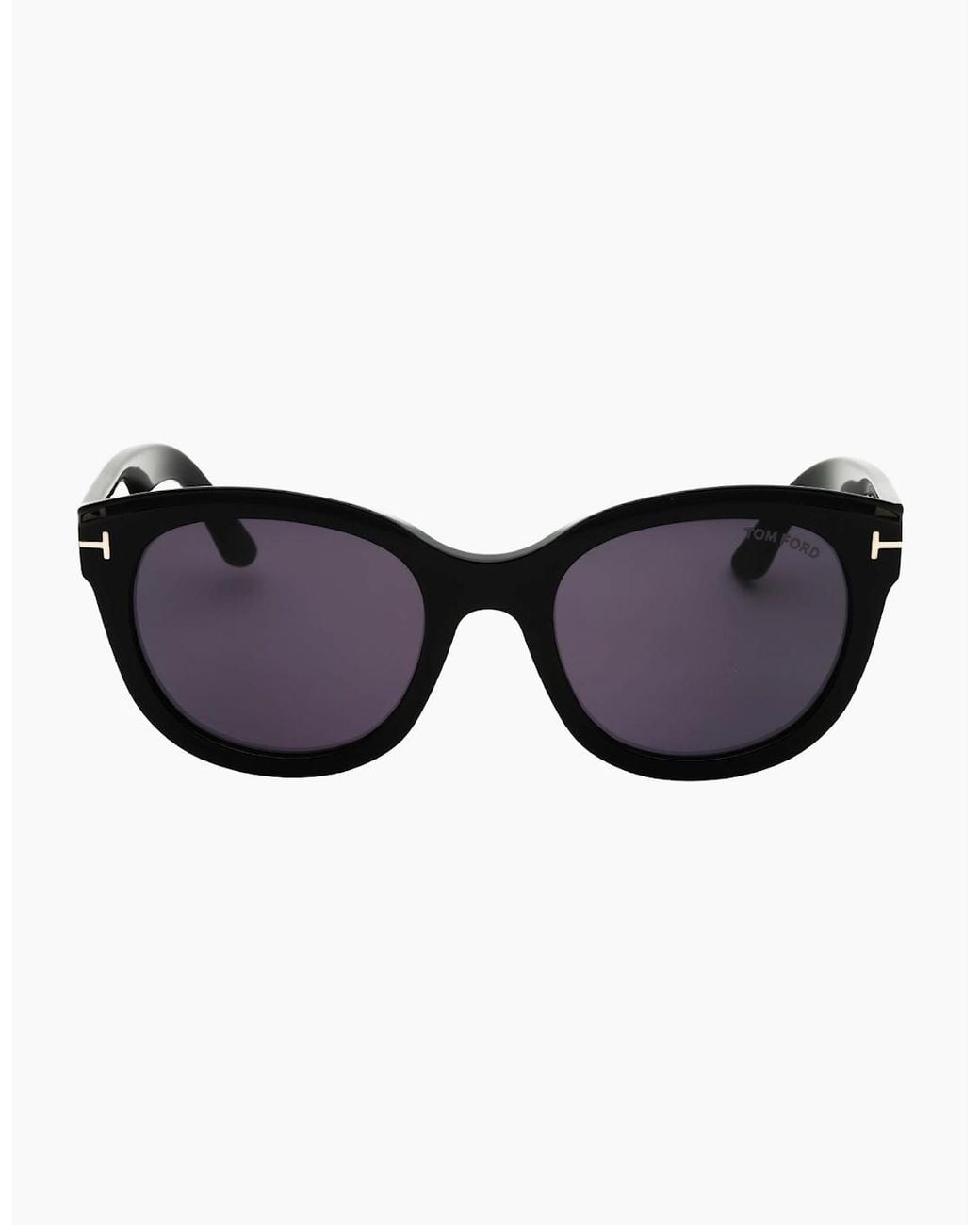 Tom Ford Blue Shiny Frame Smoke Lens Sunglasses