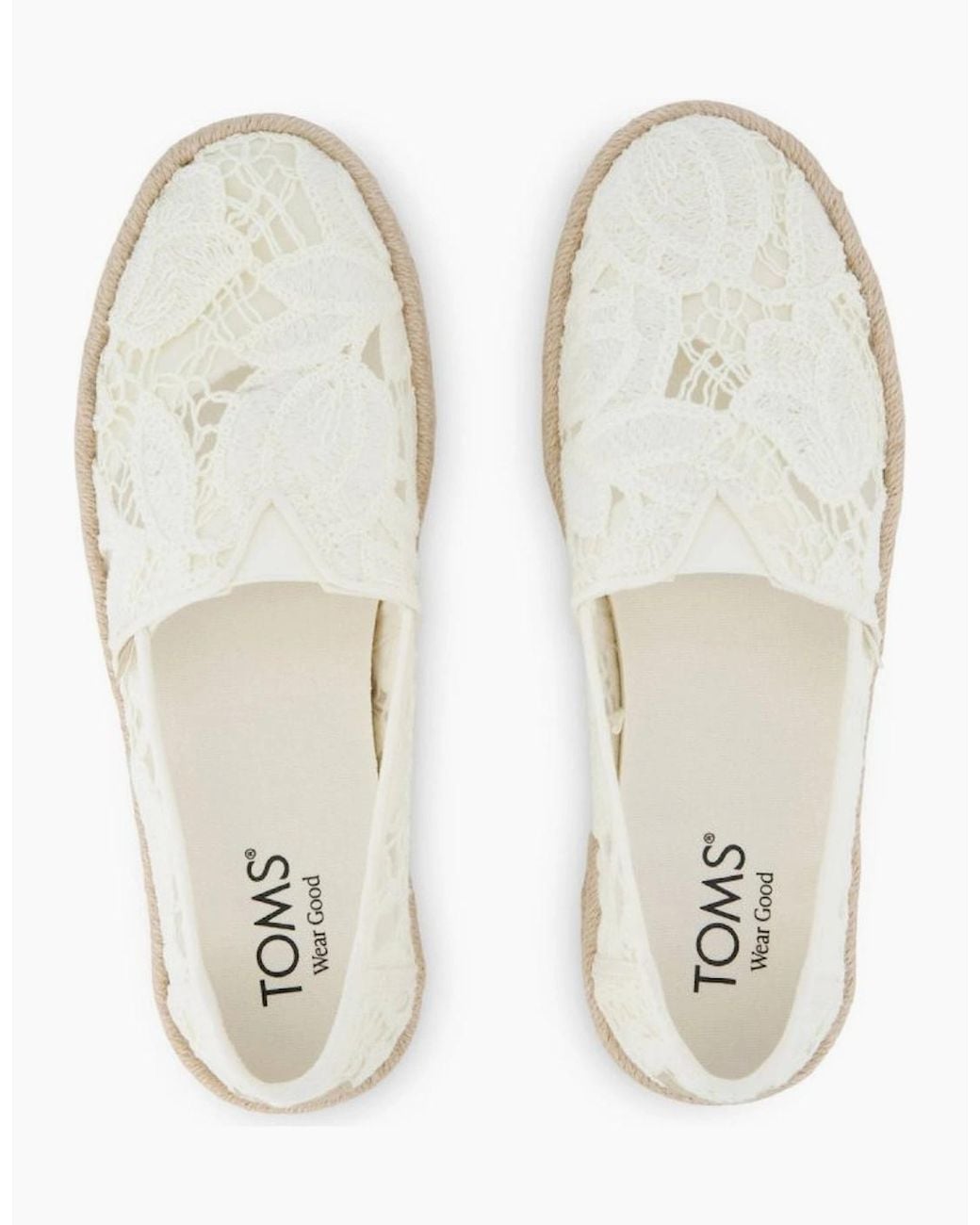 TOMS White Alpargata Rope 2.0 Slip On Shoes