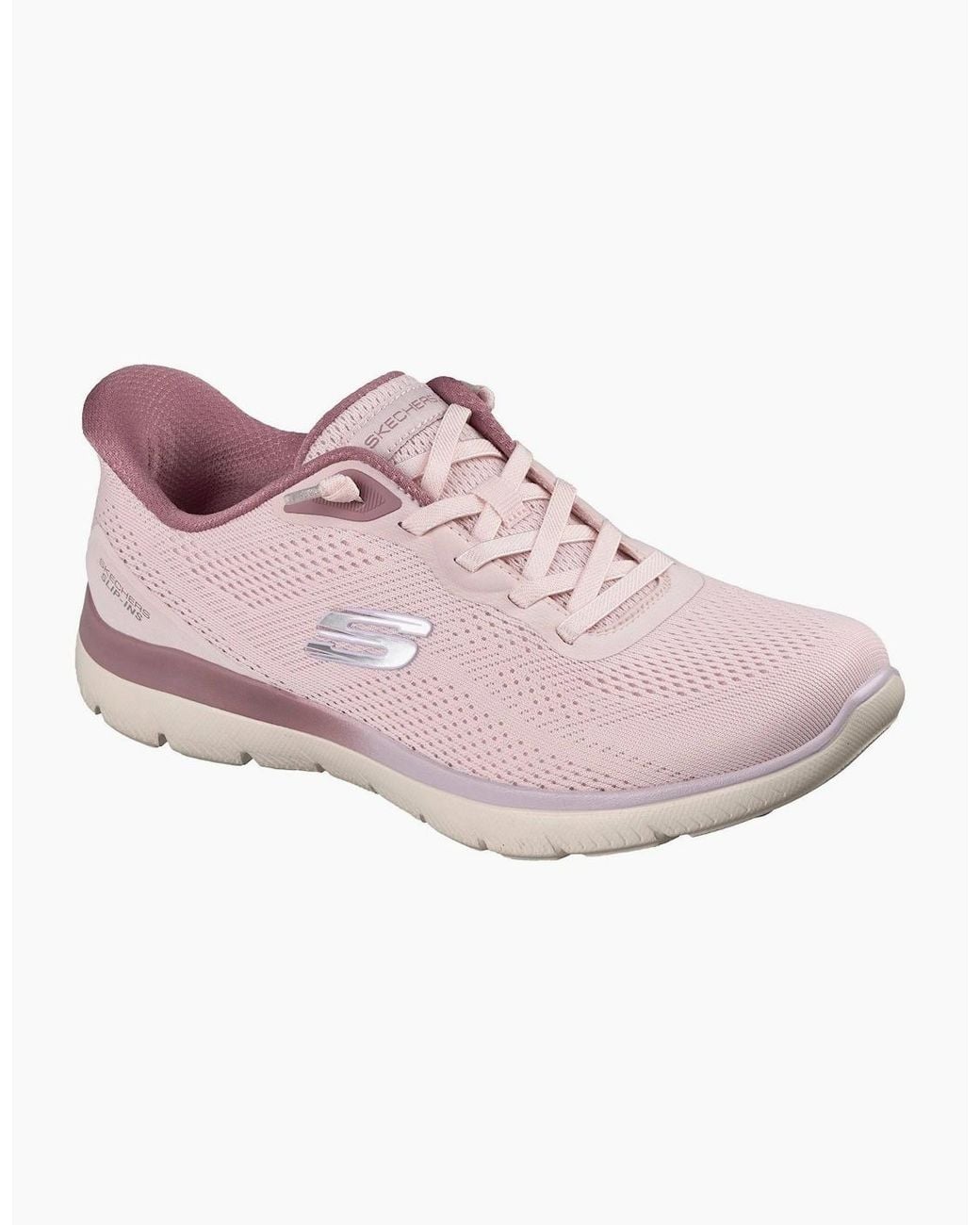 Skechers Pink Summits Sweet Skies Mauve Mesh/ Trim Trainers