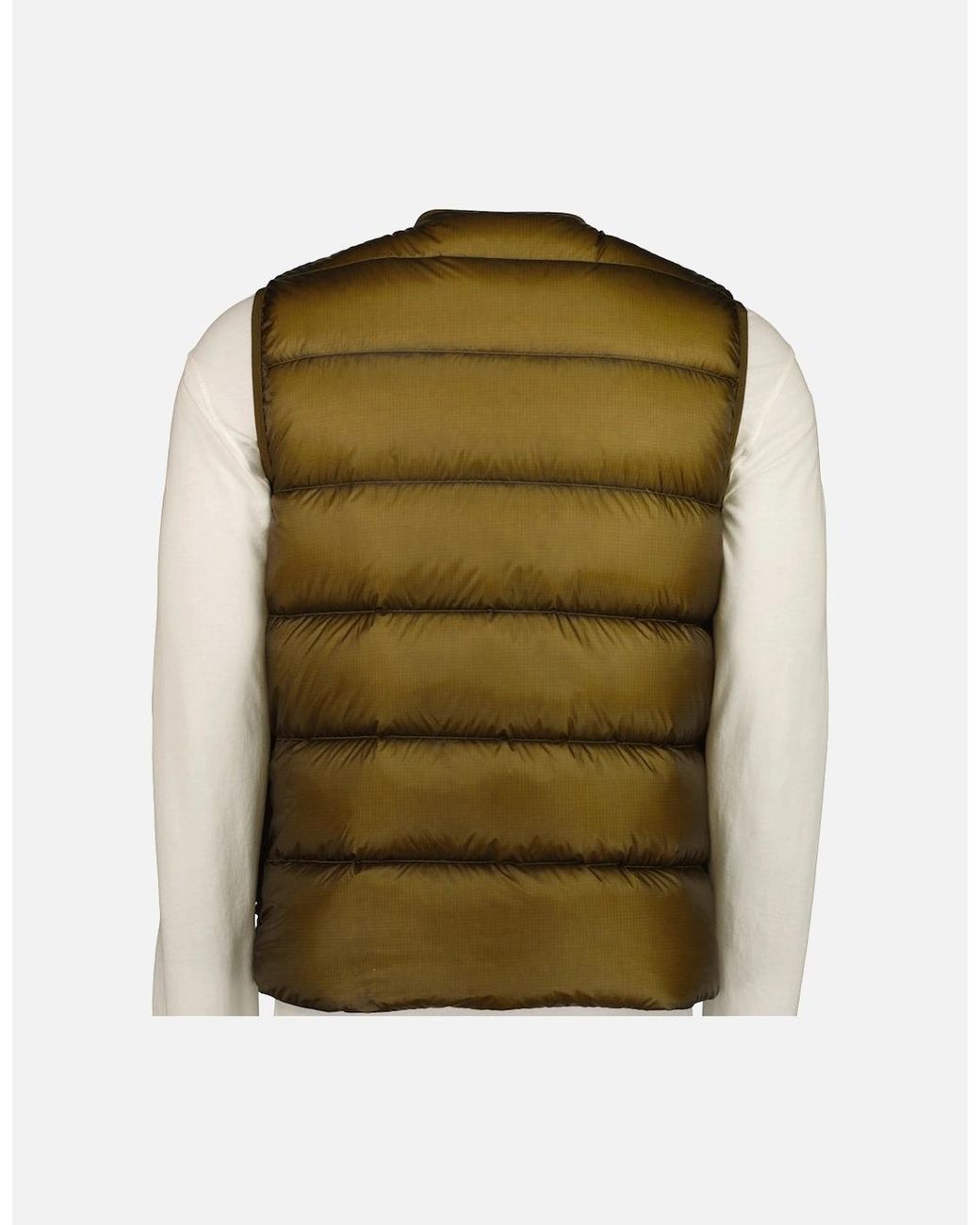 C P Company Green D.D. Shell Lens Down Vest for men