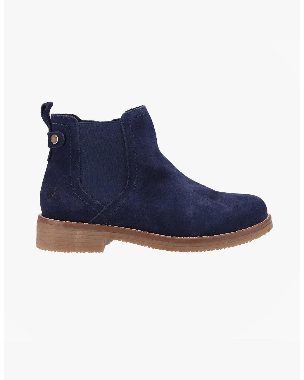 Hush Puppies Blue Maddy Wide Chelsea Boots