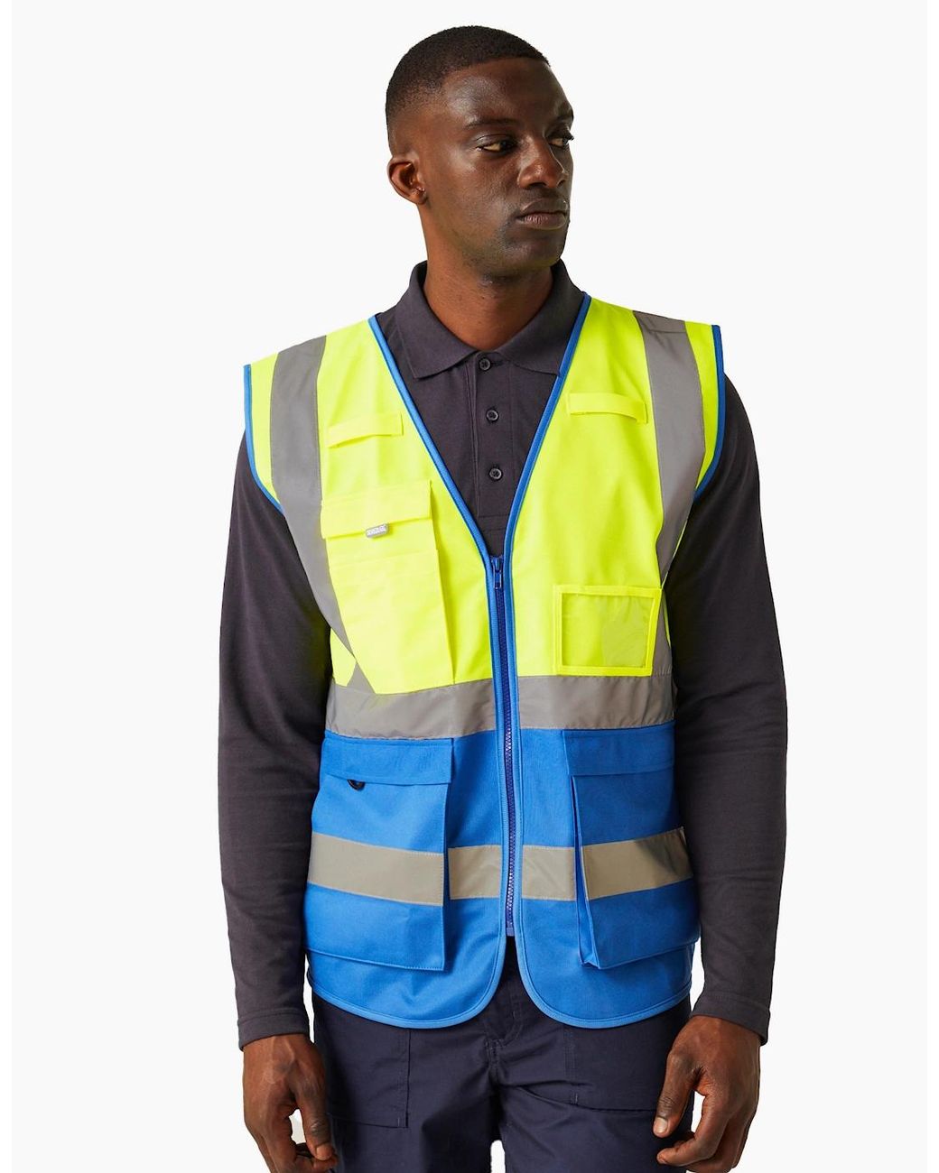 Regatta Blue Professional Hi-Vis Vest for men