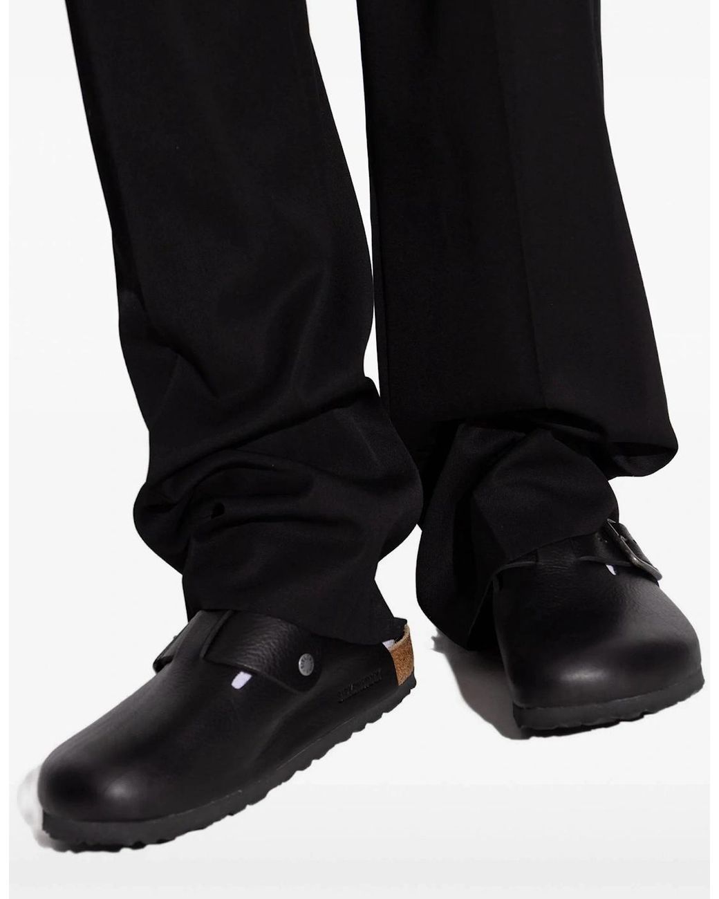 Birkenstock Boston Black Boston Wire Buckle Regular for men