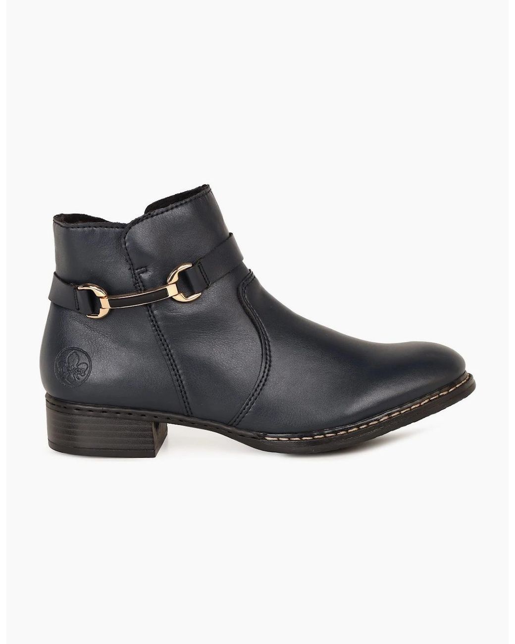 Rieker Black Cawood Ankle Boots
