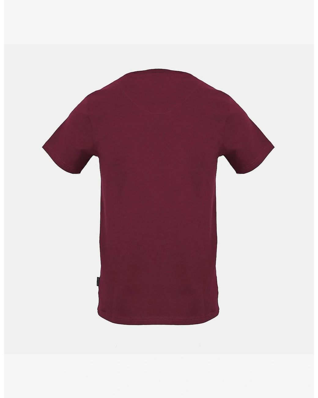 Aquascutum Purple Arch Lettering Crew Neck Short Sleeve T-Shirt for men