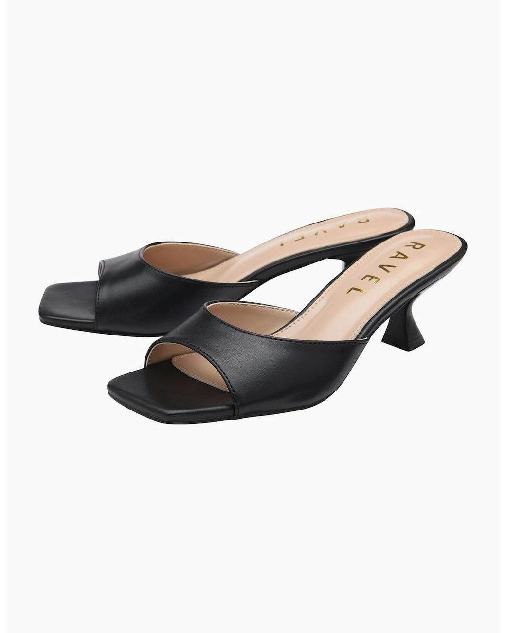 Ravel Black Blanch Heeled Sandals