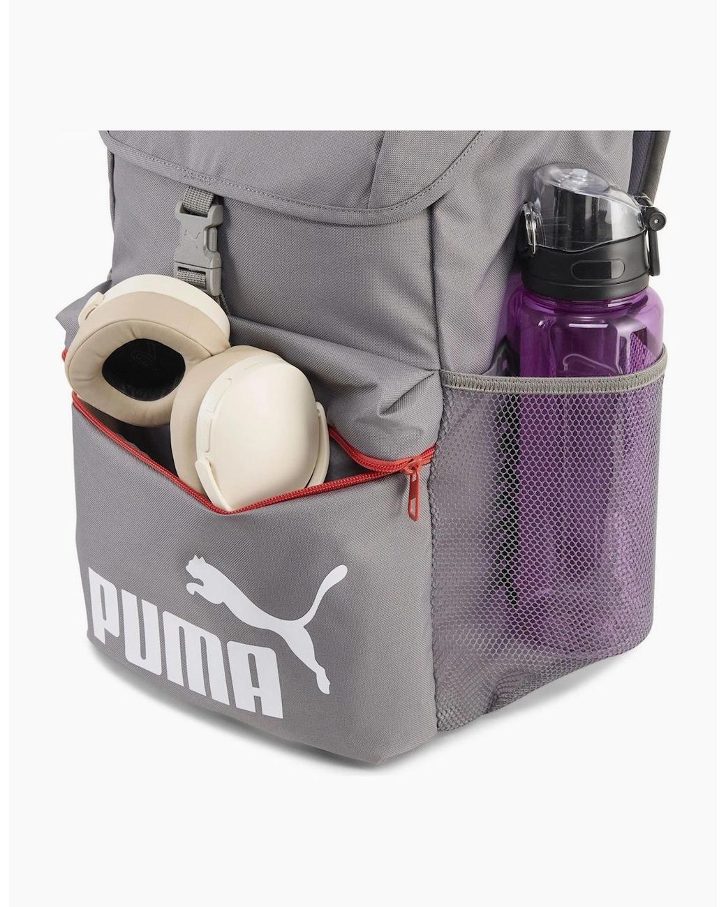 PUMA Gray Phase Hooded Backpack for men