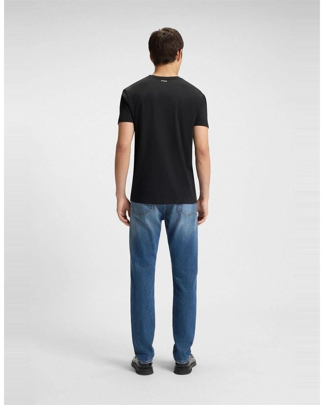 Boss Black Short Sleeve V Neck T-Shirt for men