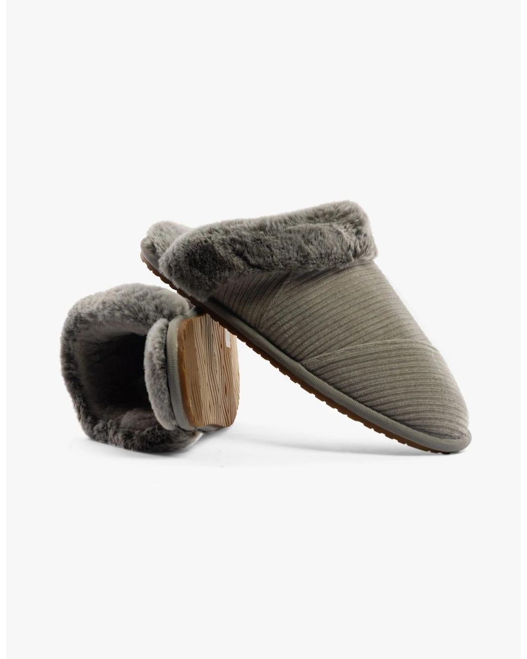TOMS Gray Valerie Slippers