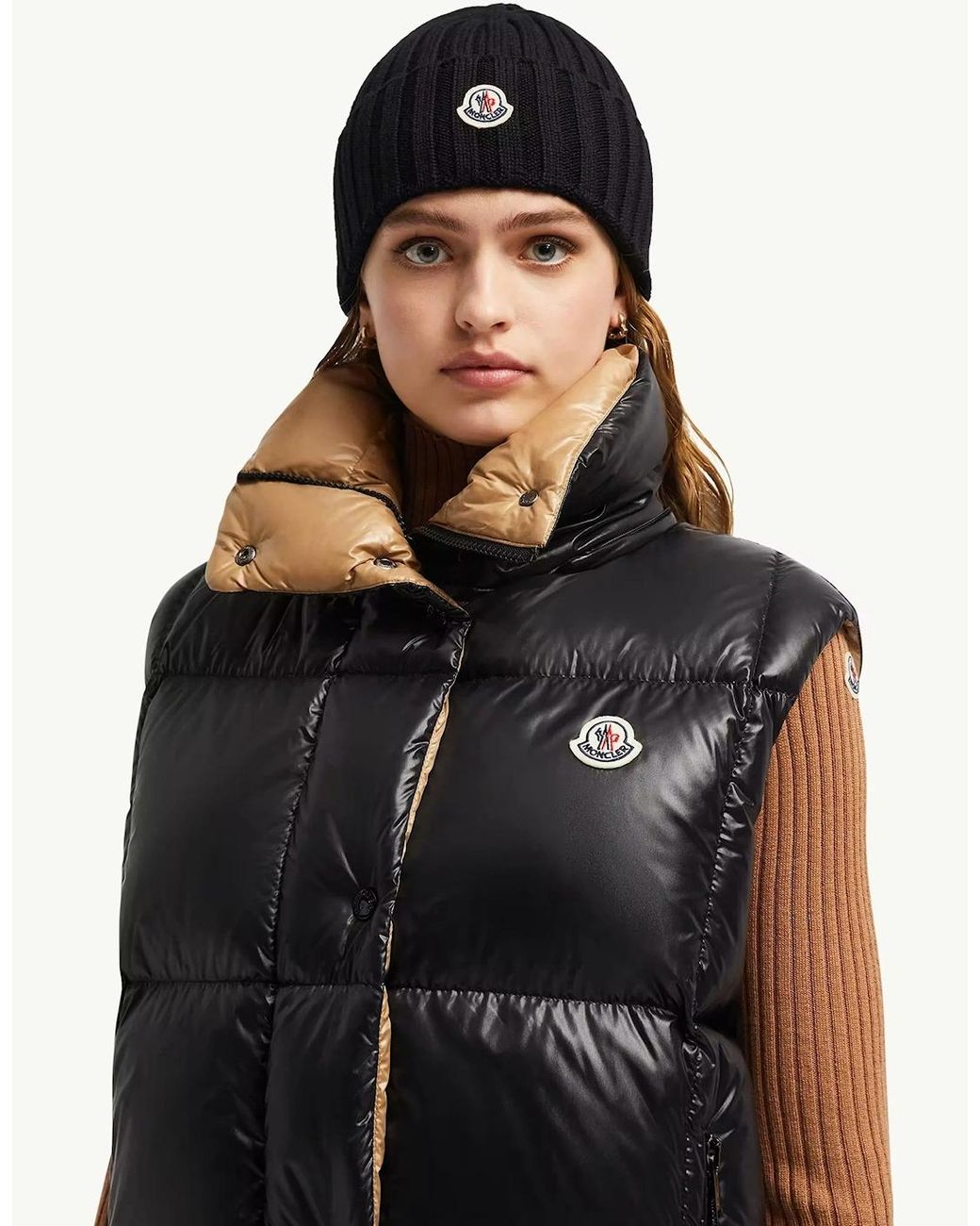 Moncler Black Archive Logo Hat
