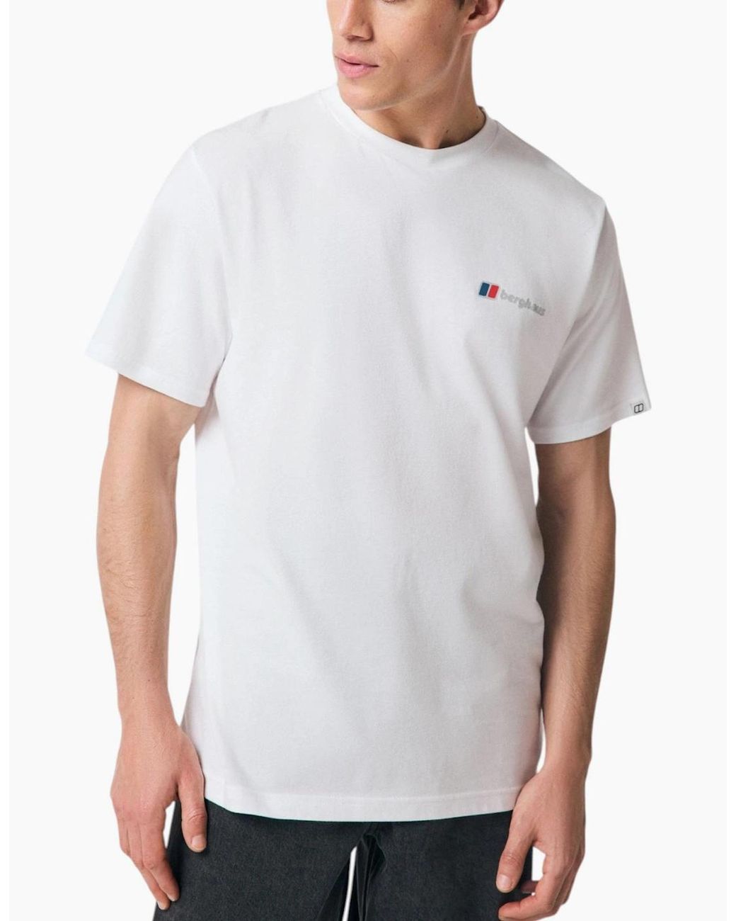 Berghaus Green T Shirt Mountain Side Crew Neck Short Sleeve Cotton Summer Tee for men