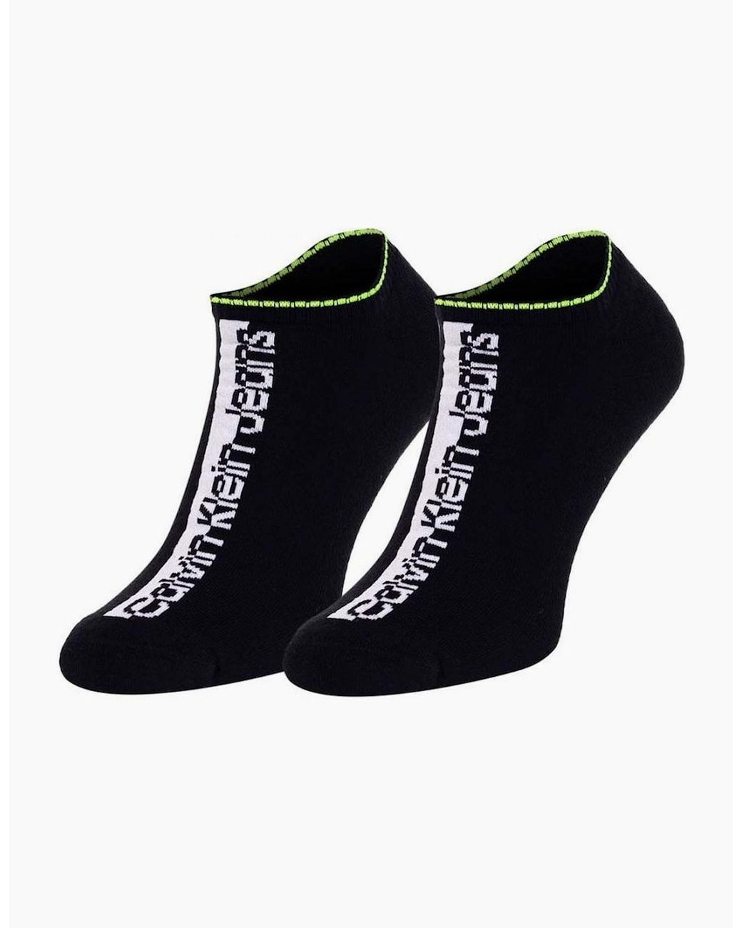 Calvin Klein Black Jeans 3-Pack Mixed Logo Athleisure Sports Trainer Socks for men