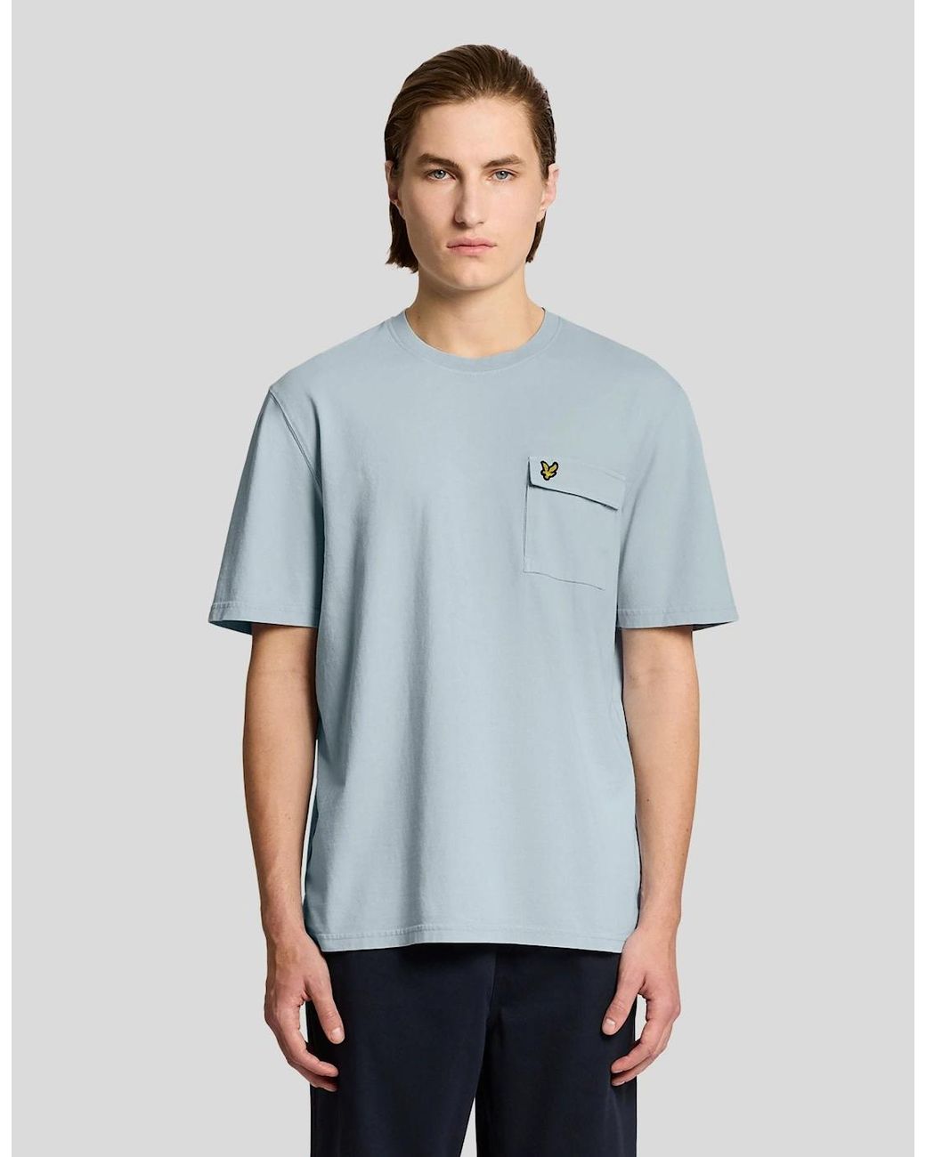 Lyle & Scott Blue Cargo Pocket T-Shirt for men