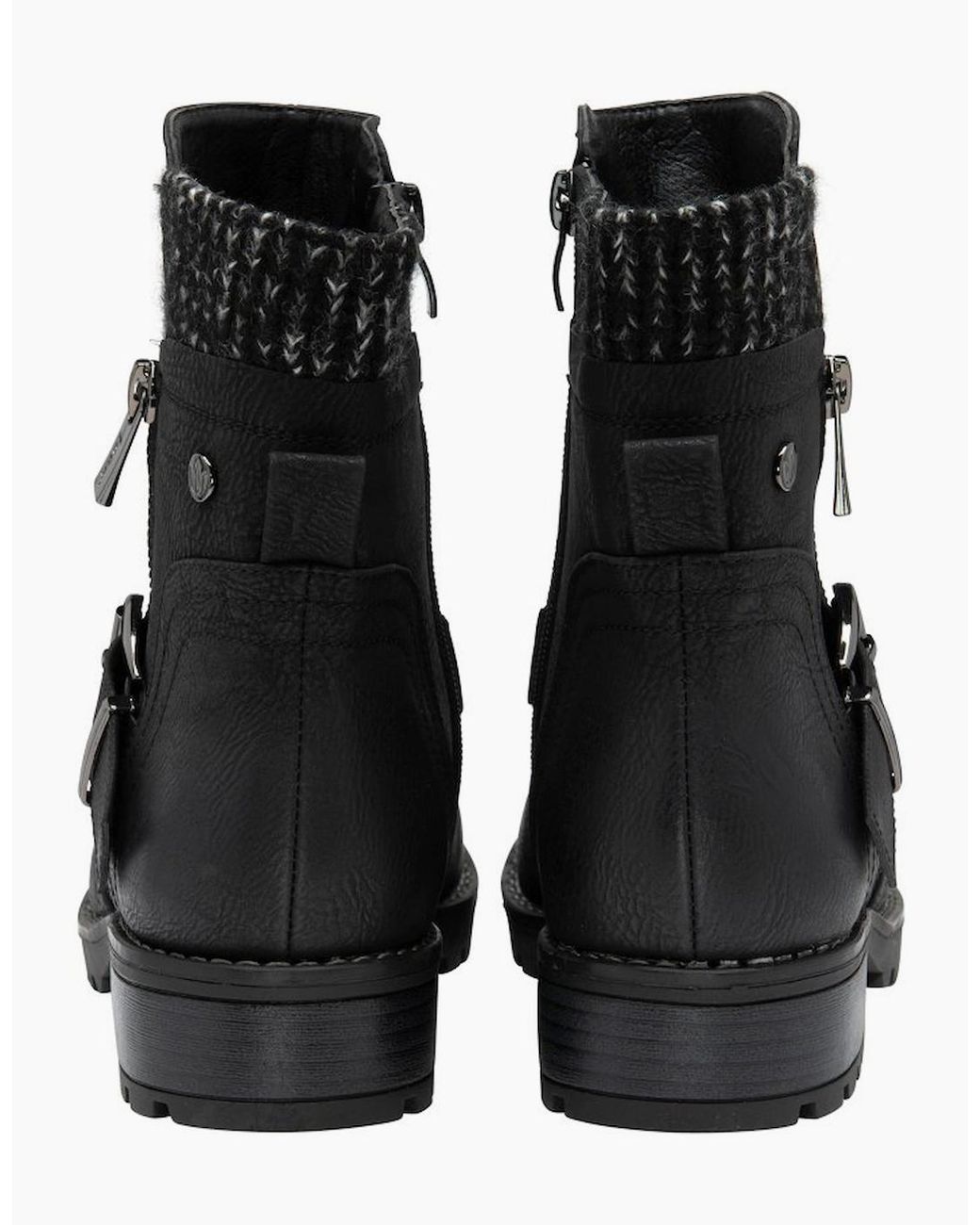 Lotus Black Jemma Ankle Boots