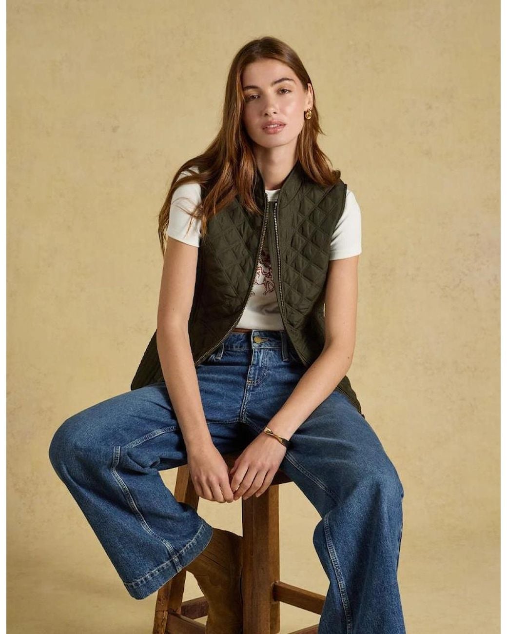 Joules Green Minx Gilets Rosemary