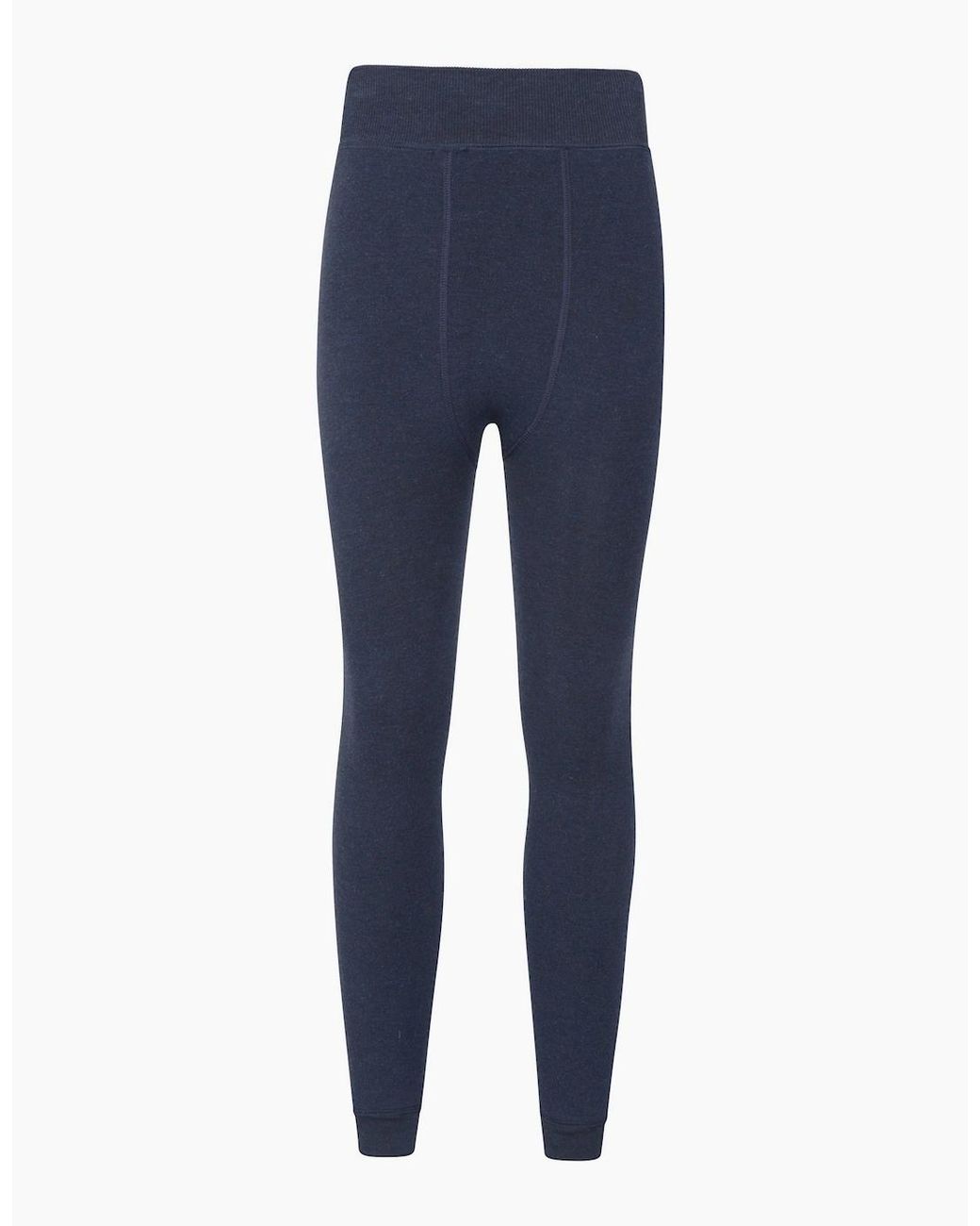 Mountain Warehouse Blue Ladies Fluffy Fleece Lined Thermal Leggings