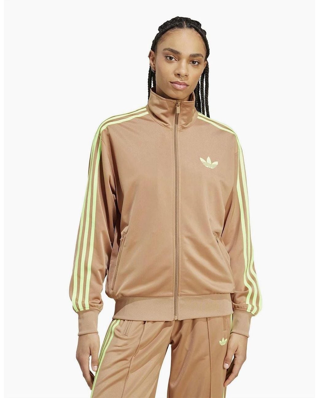 Adidas Originals Natural Adicolor Classic Firebird Loose Track Top
