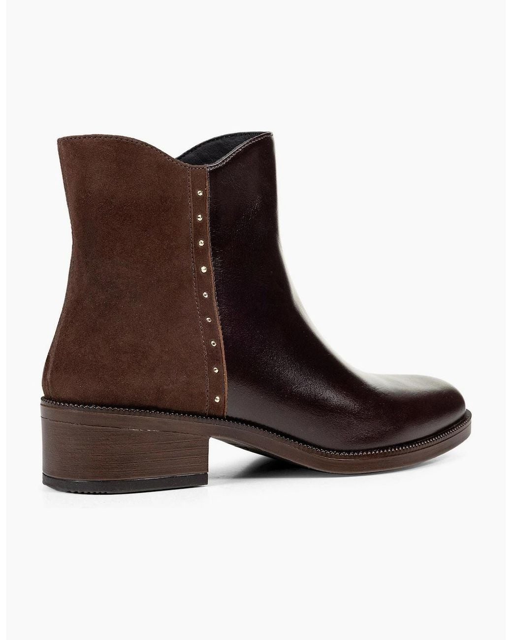 Geox Brown D Camexia Leather Dark Boots