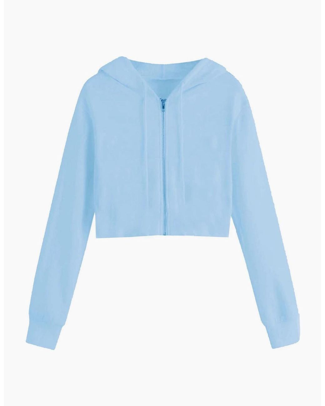 Miso Blue Cropped Hoodie
