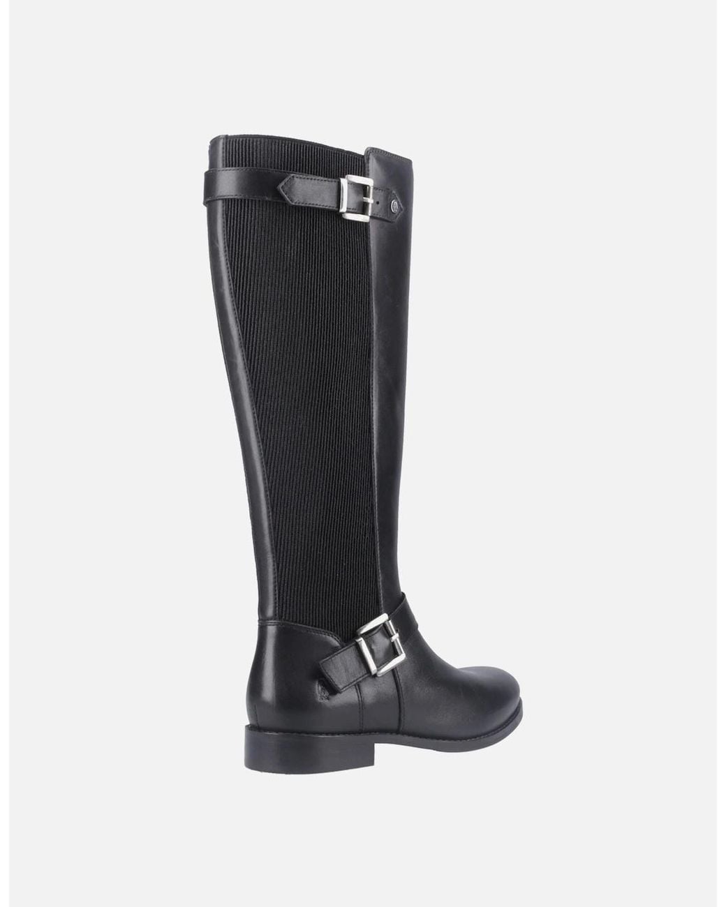 Hush Puppies Black Daphne Leather Boots