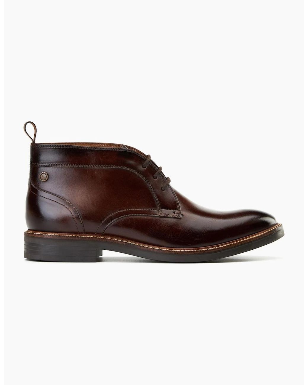 Base London Brown Lincoln Chukka Boots for men