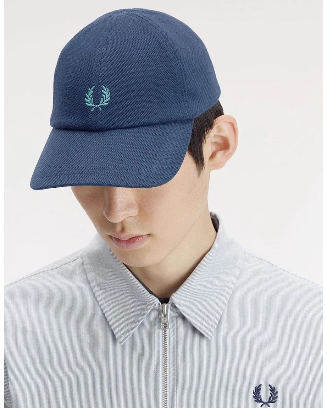 Fred Perry Blue Pique Classic Cap for men