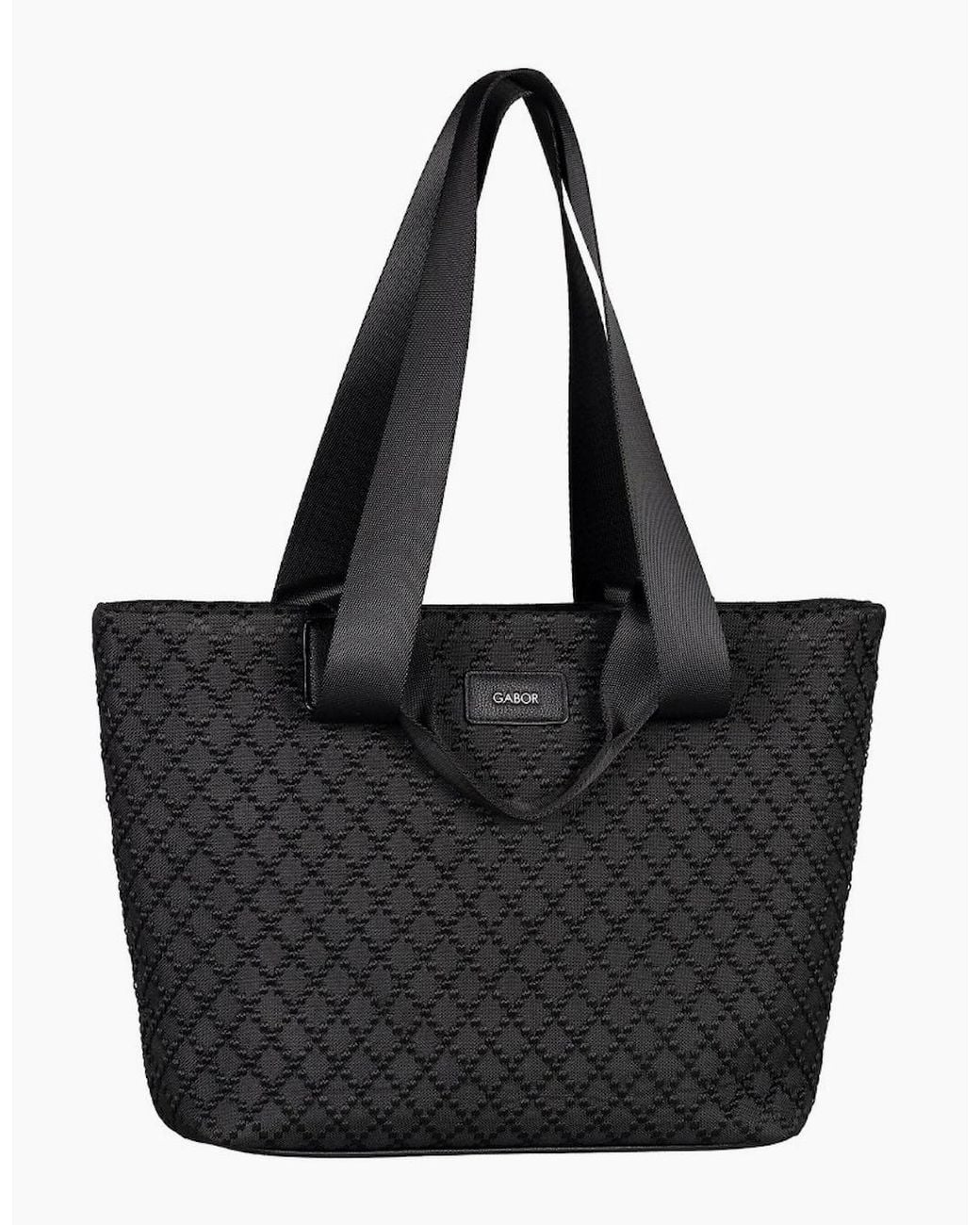 Gabor Black Helmea Zip Shopper Bag