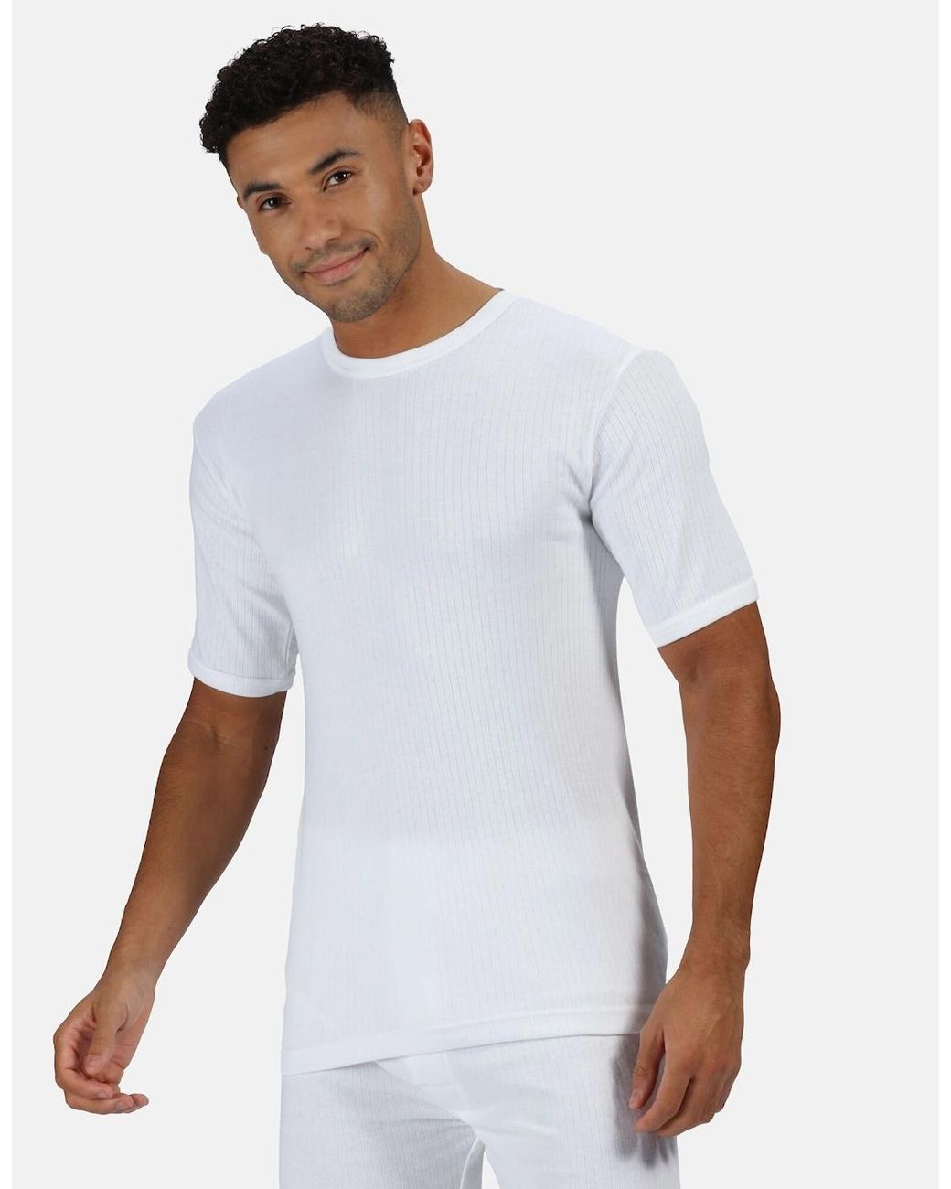 Regatta White Professional Thermal Short-Sleeved Base Layer Top for men
