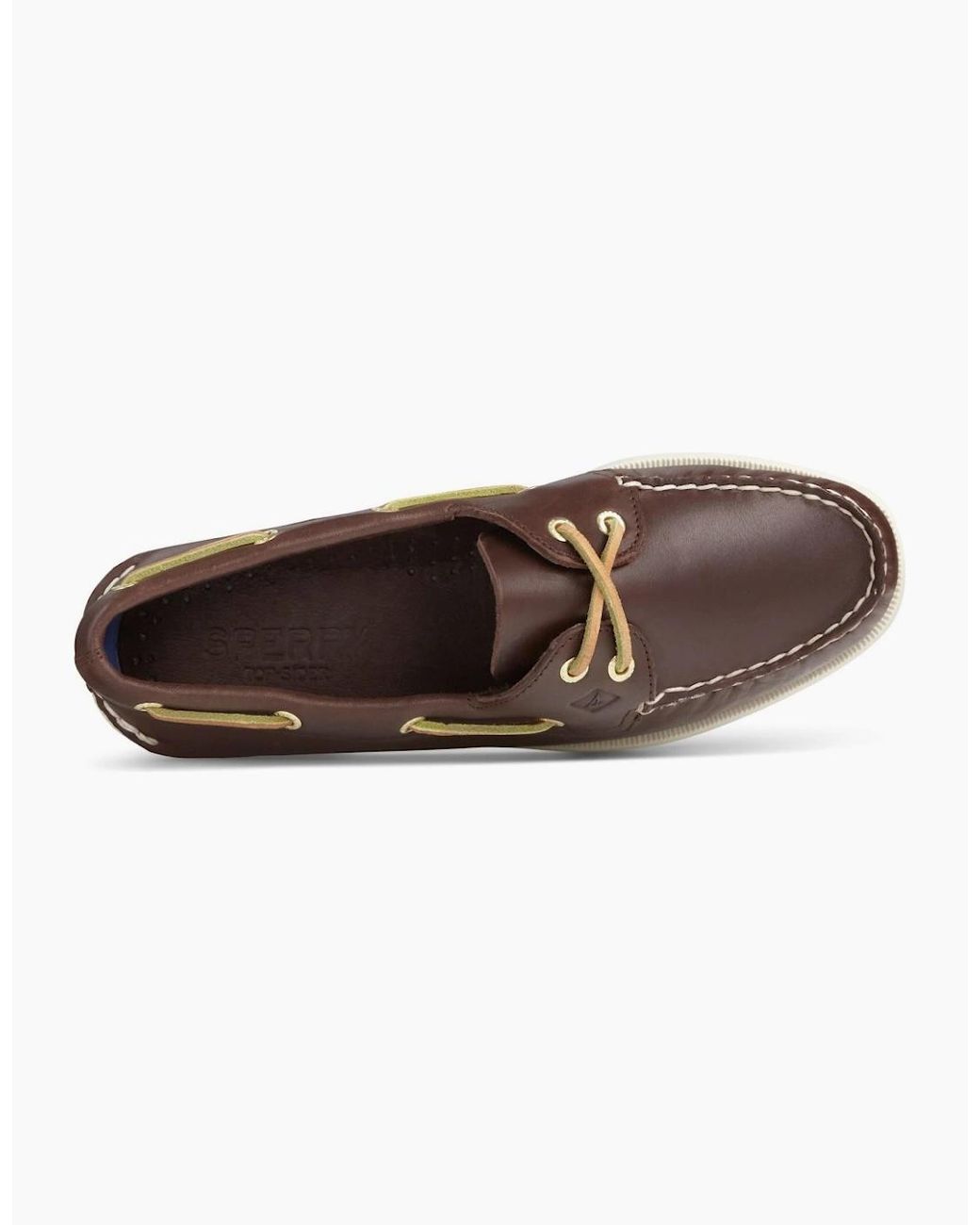 Sperry Top-Sider Brown Sperry Authentic 2 Eye Leather Standard Boat Shoes