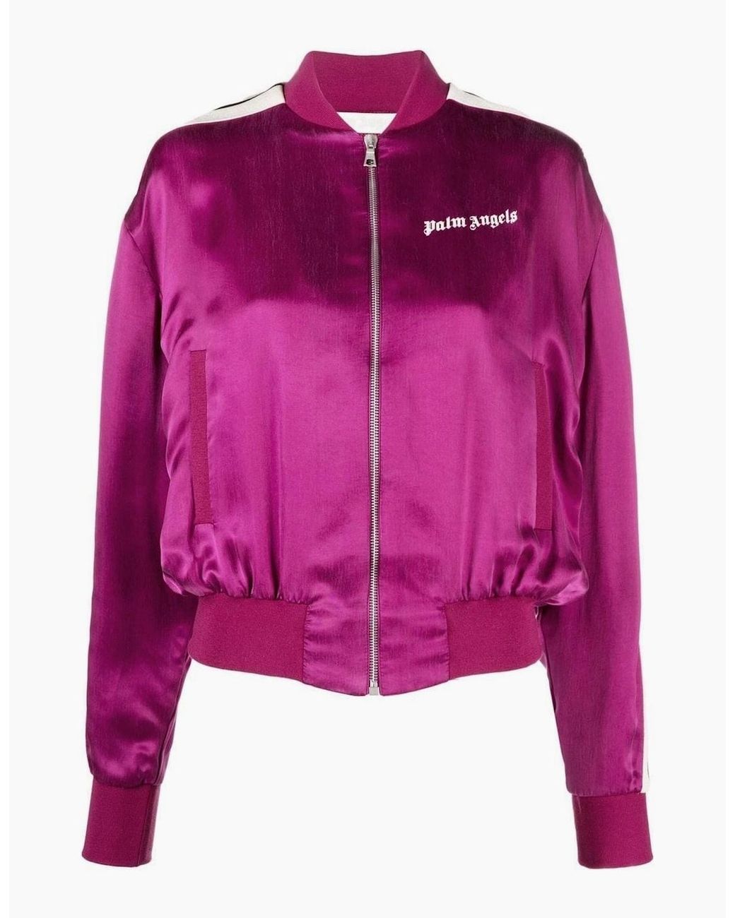 Palm Angels Pink Track Bomber Jacket