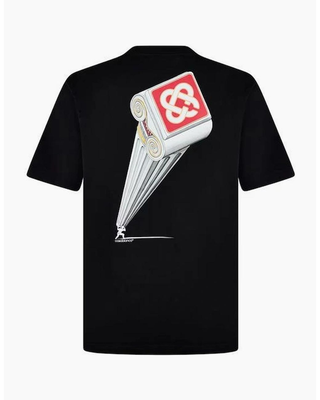 Casablanca Black Casa Column T Shirt for men