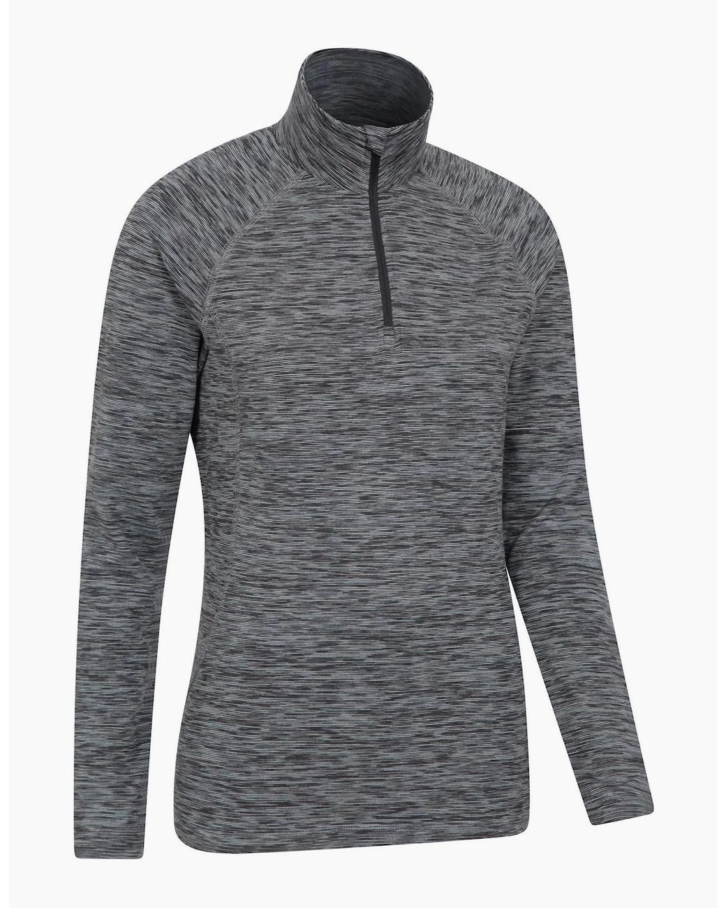 Mountain Warehouse Gray Ladies Bend & Stretch Half Zip Midlayer