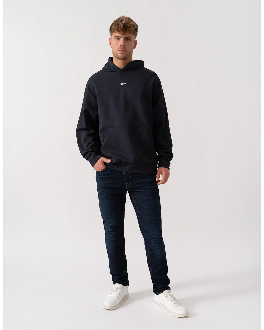 Boss Blue Boss Sly Zone Pullover Hoodie for men