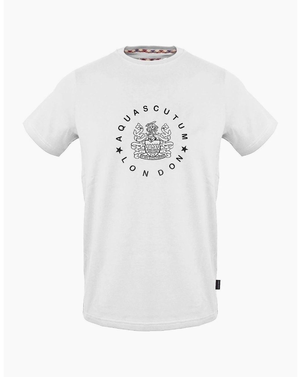 Aquascutum White Regular Fit T-Shirt for men