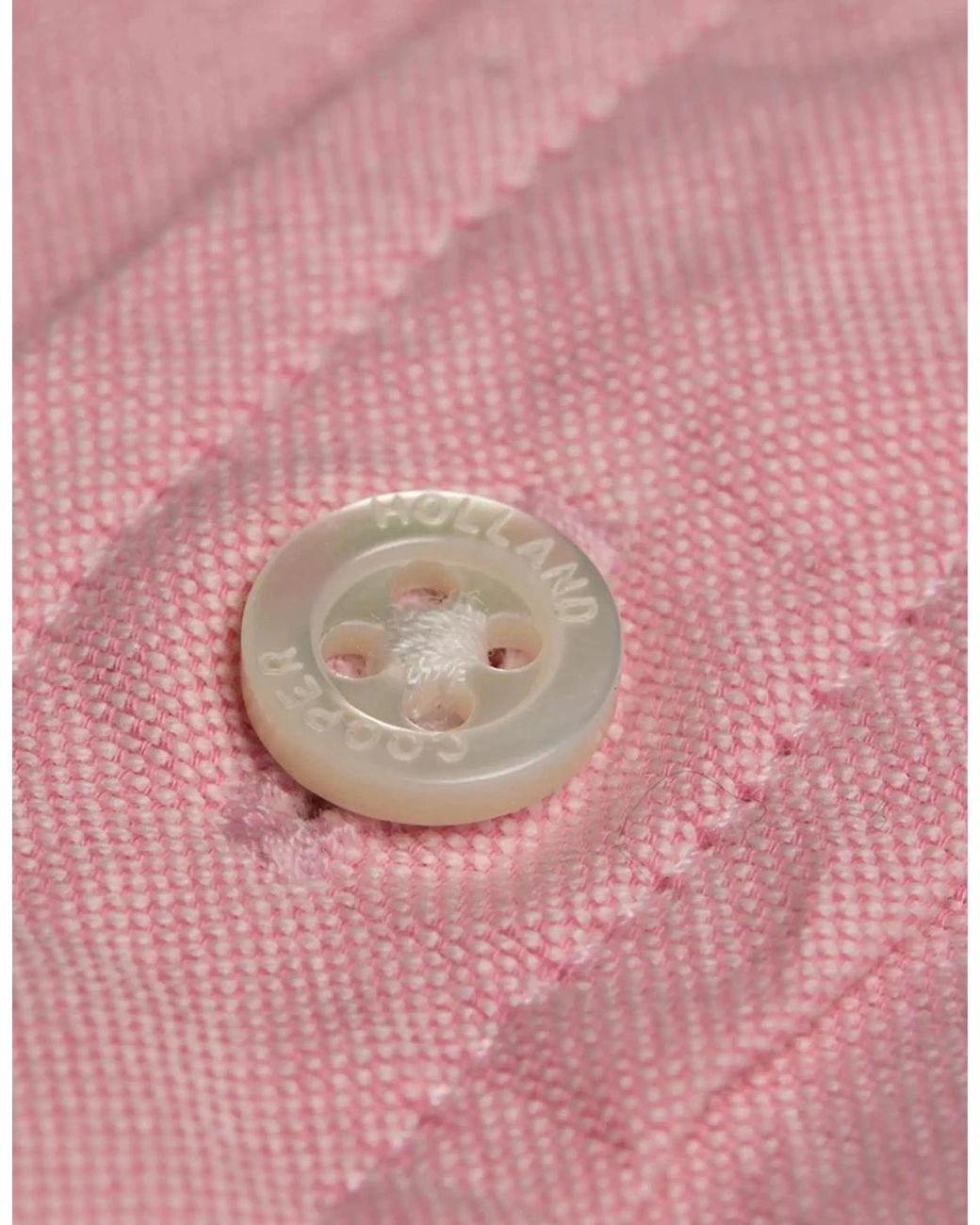 Holland Cooper Pink Classic Oxford Shirt Soft for men