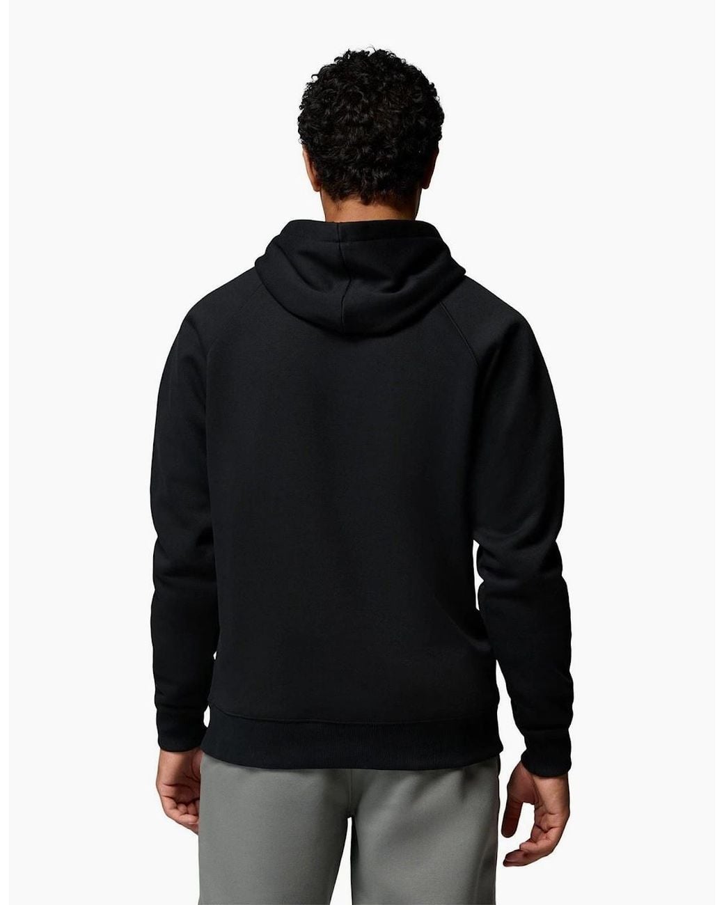 Columbia Black Dry Creek Heavyweight Hoodie Cotton Hooded Sweatshirt for men