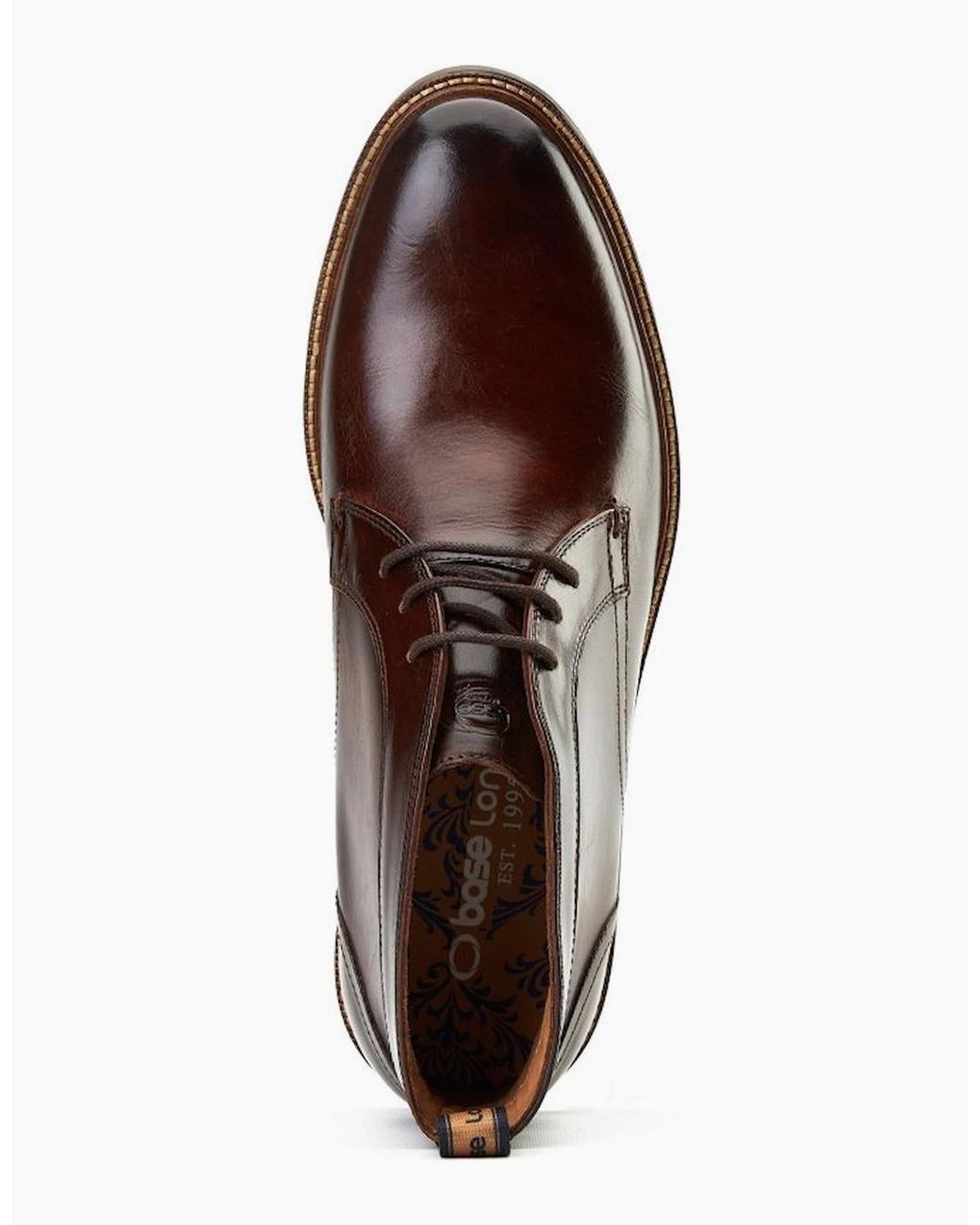 Base London Brown Lincoln Chukka Boots for men